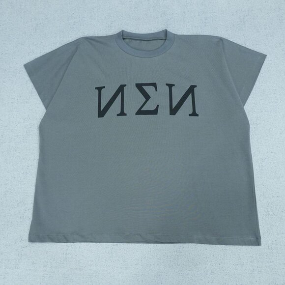 Trendy Grey T Shirt With Nξn Statement Print